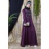 Designer abaya with embroidery work- Wine